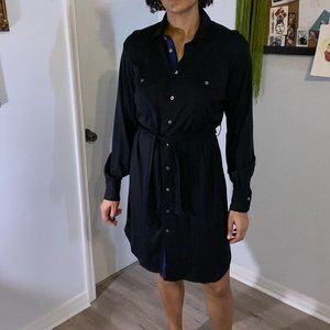 Façonnable Belted Shirt Dress — Size 10